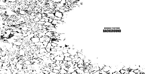 Obraz premium Gravel grunge texture monochrome background vector