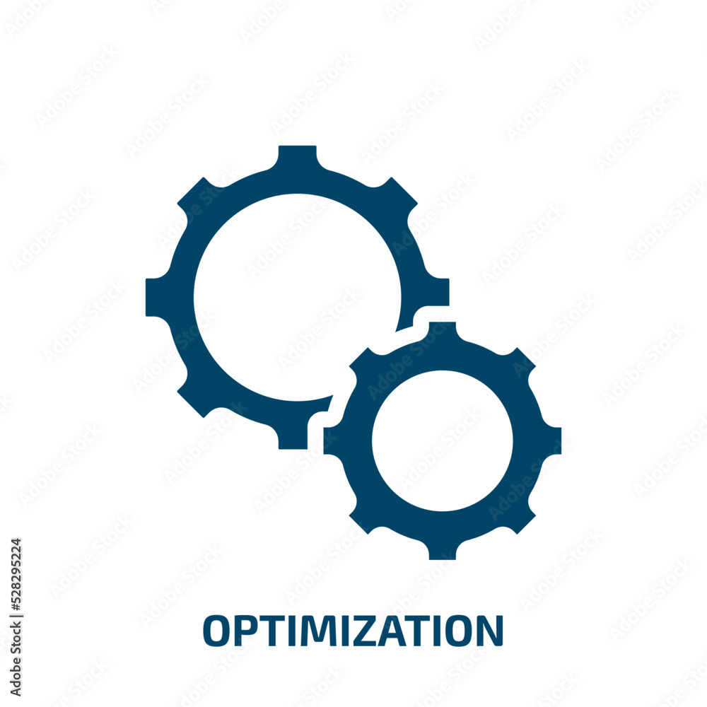 Poster optimization vector icon. optimization, technology, business filled icons from flat management conce
