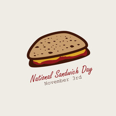 National Sandwich Day Poster