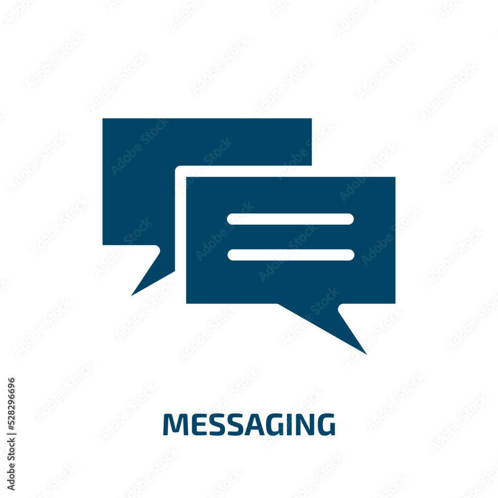 Poster messaging vector icon. messaging, message, communication filled icons from flat contact us concept. 