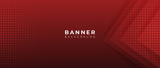 abstract red gradient background. banner design template with halftone