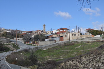 The beautiful village of Omodos in the province of Limassol, in Cyprus