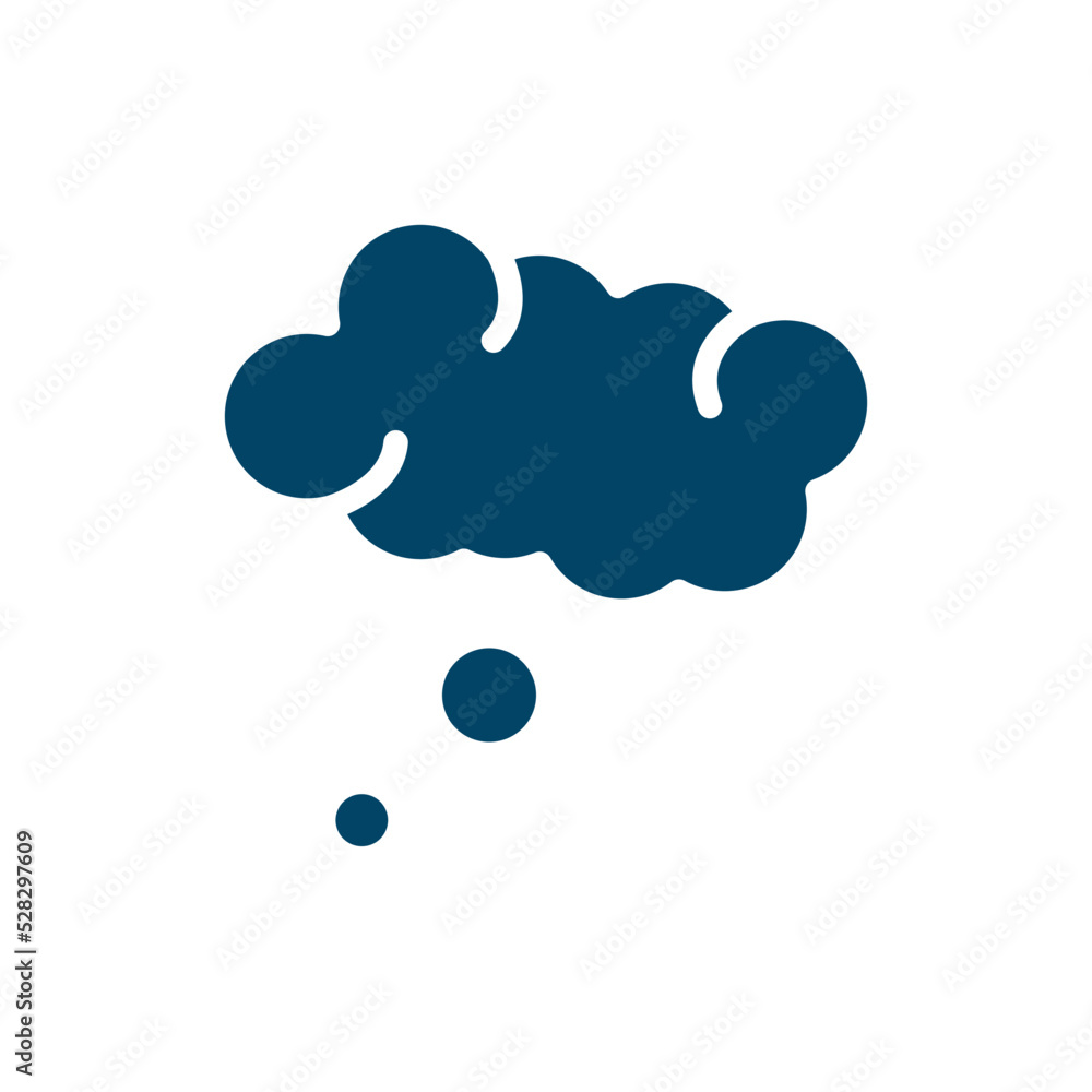 Aufkleber thinking bubble vector icon. thinking bubble, cloud, dialog filled icons from flat bubble icons conc