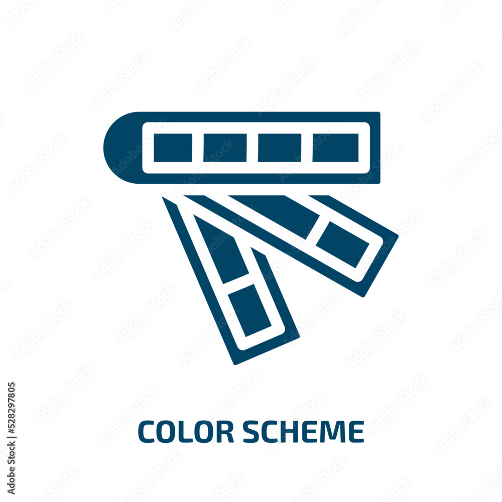 Aufkleber color scheme vector icon. color scheme, scheme, business filled icons from flat web development conc