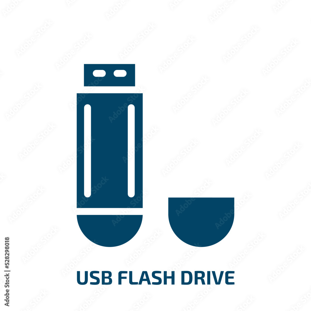 Aufkleber usb flash drive vector icon. usb flash drive, data, usb filled icons from flat technology concept. i