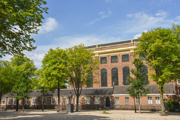 Fototapeta na wymiar Amsterdam, Netherlands. August 2022. The Portuguese Synagog in Amsterdam.