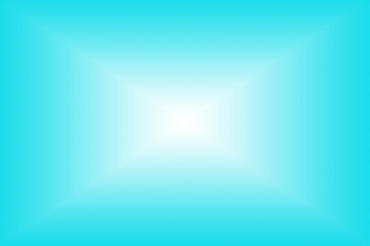 3D Illustration of Gradient Arctic Blue with Symmetrical Beams for Abstract Backdrop
