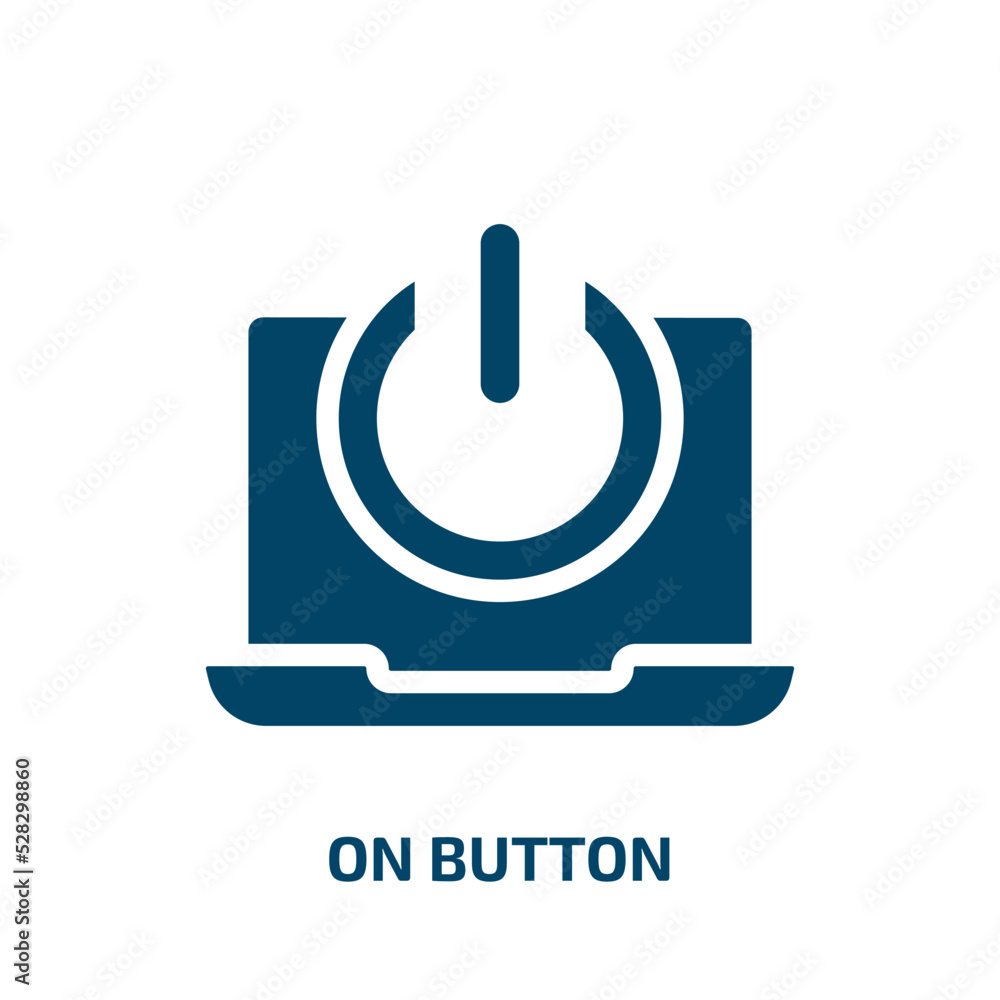 Poster on button vector icon. on button, internet, button filled icons from flat computer and hardware conc