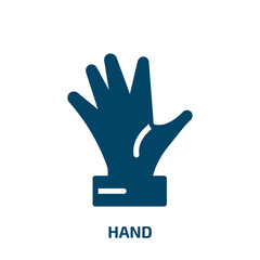 hand vector icon. hand, business, people filled icons from flat concept. Isolated black glyph icon, vector illustration symbol element for web design and mobile apps