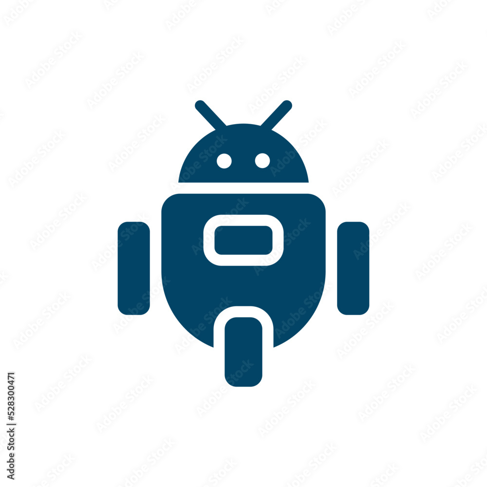 Poster vector icon. , space, robot filled icons from flat science concept. isolated black glyph icon, vecto
