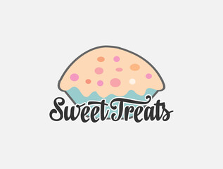 Sweet Treats Cupcake Illustration