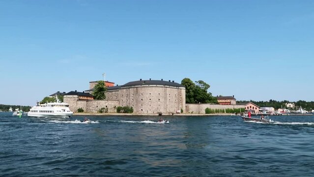 Vaxholm, ville su&eacute;doise dans l'archipel de Stockholm