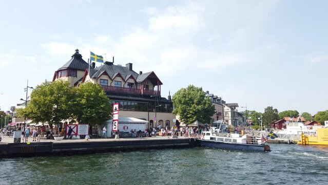 Vaxholm, ville su&eacute;doise dans l'archipel de Stockholm