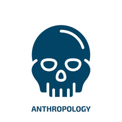 anthropology vector icon. anthropology, primitive, hunter filled icons from flat knowledge concept. Isolated black glyph icon, vector illustration symbol element for web design and mobile apps