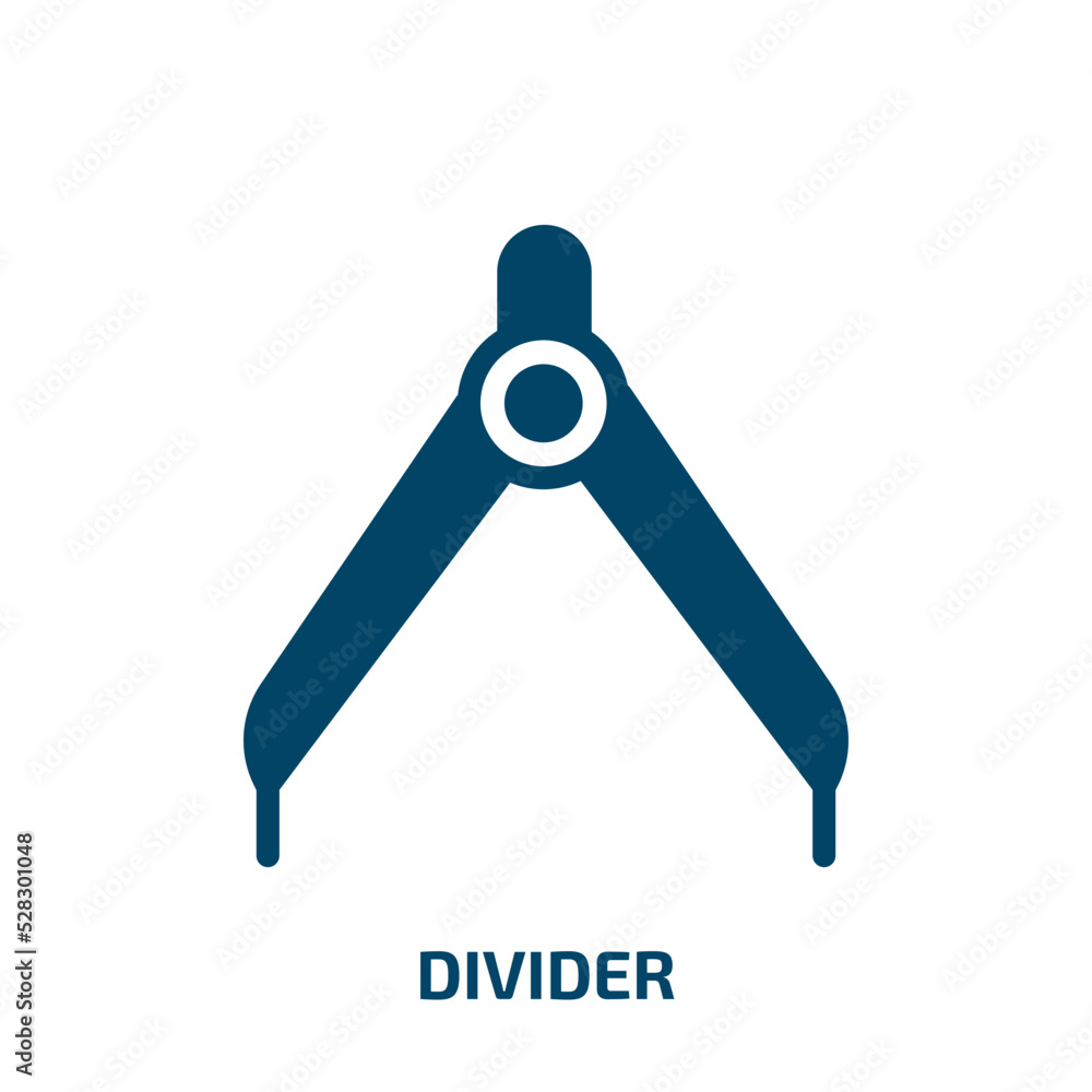 Poster divider vector icon. divider, vector, divide filled icons from flat in the library concept. isolated