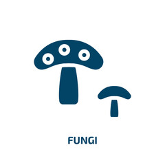 fungi vector icon. fungi, fungus, organic filled icons from flat alternative medicine concept. Isolated black glyph icon, vector illustration symbol element for web design and mobile apps