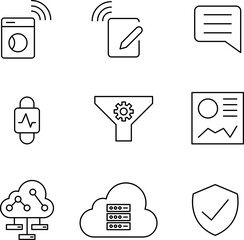 Internet of Things Vector Icon Set