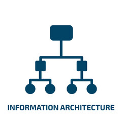 information architecture vector icon. information architecture, architecture, information filled icons from flat general concept. Isolated black glyph icon, vector illustration symbol element for web