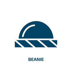 beanie vector icon. beanie, cute, hat filled icons from flat season concept. Isolated black glyph icon, vector illustration symbol element for web design and mobile apps