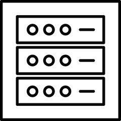 data collection icon or sign vector image.