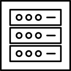 data collection icon or sign vector image.
