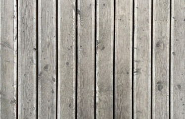 Weathered wood plank fence