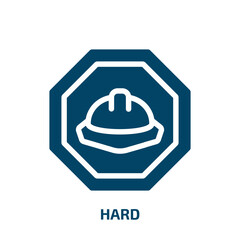 Obraz premium hard vector icon. hard, computer, drive filled icons from flat health and safety concept. Isolated black glyph icon, vector illustration symbol element for web design and mobile apps