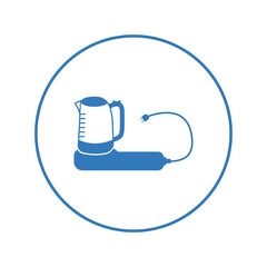 Modern electric teapot kettle icon | Circle version icon |