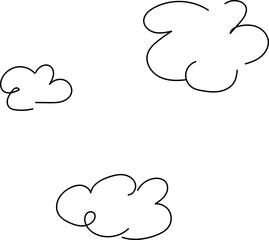Clouds shape illustration