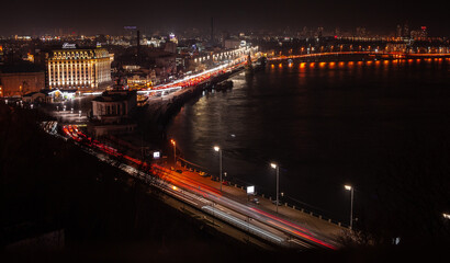 Fototapeta na wymiar night view of the city night landscape