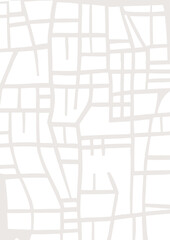 City map, road plan, abstract illustration.