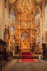 Inside the Cathedral of St. Nikolaus in Ueberlingen