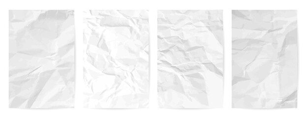 White сlean crumpled paper