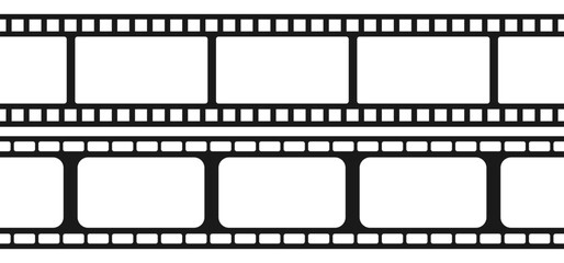 Set of seamless film strips