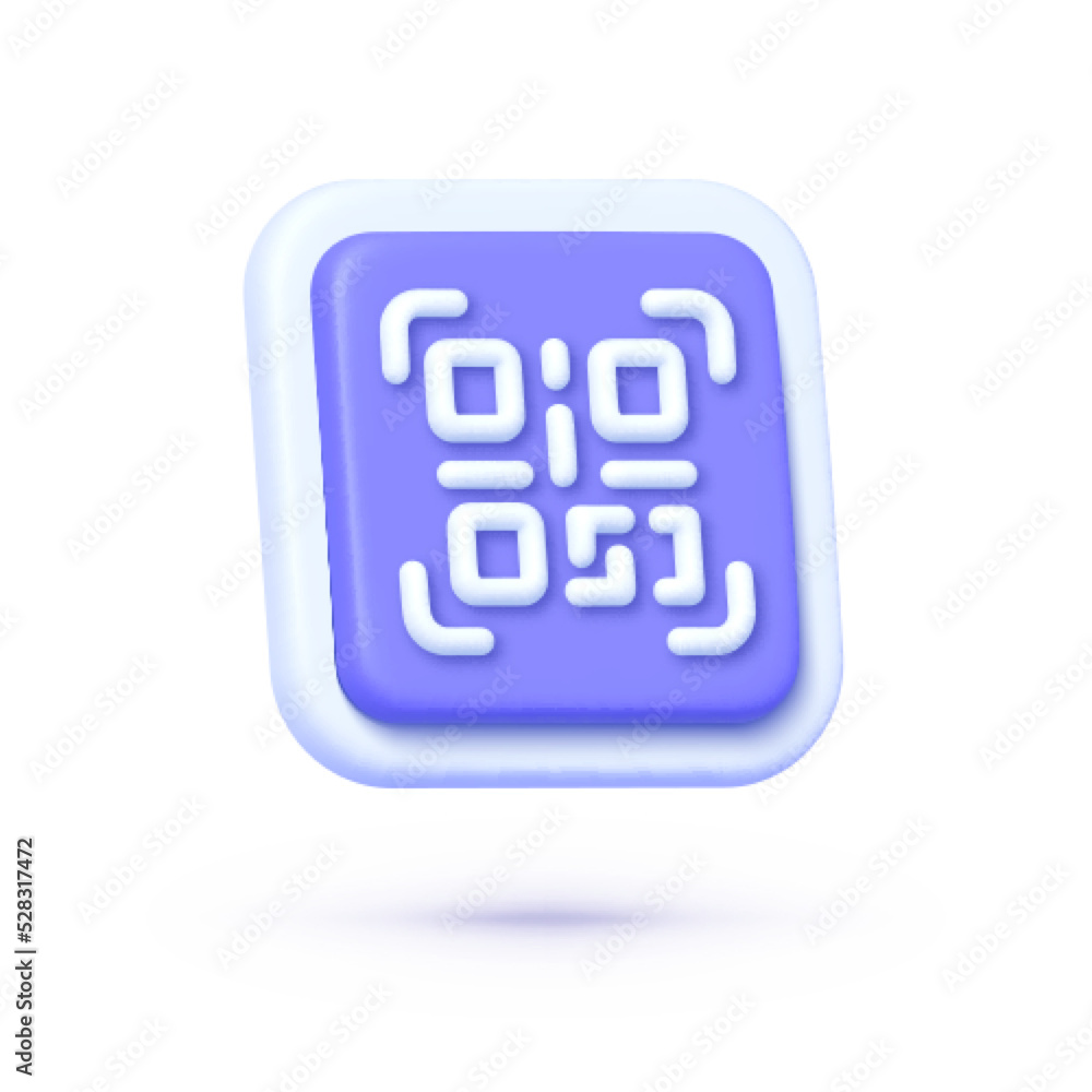 Poster modern qr code, great design for any purposes. computer technology concept. vector isolated icon