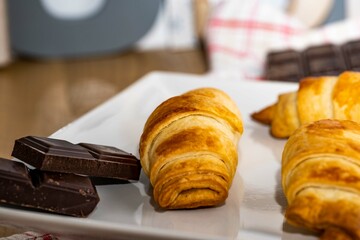 croissant and chocolate