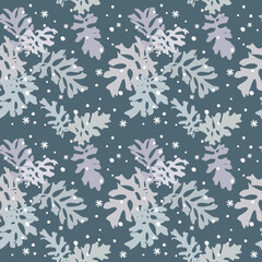 Christmas and Happy New Year seamless pattern.Vector design template.