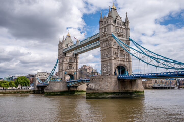 Fototapeta na wymiar Tower bridge in London city, England, UK