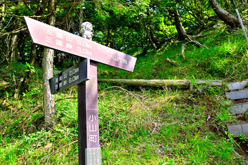 西丹沢の明神山登山口　明神峠
明神峠は西丹沢の南西、神奈川県と静岡県との県境尾根（神奈川・静岡県境尾根）に位置する峠。山梨県道730号・神奈川県道730号・静岡県道147号山中湖小山線のうち、静岡県道147号山中湖小山線の三国峠の小山方面に3km程先に位置する道路上の峠である。
