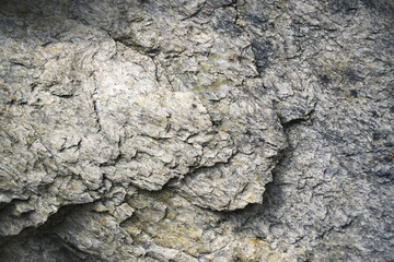 detail of cracked mica rock