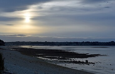 Sunset in brittany-France