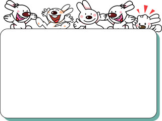 ウサギのお知らせボード