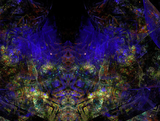 Imaginatory fractal abstract background Image