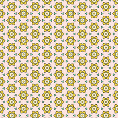 Geometric Pink Yellow Texture Floral Shape Fabric Clothes Fashion Decorative Elements Laminates Print Tiles Banner Backdrop Carpet Interior Design Graphic Design Art Background Wallpaper Art Pattern