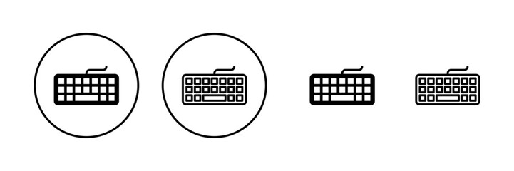 Keyboard icon vector. keyboard sign and symbol