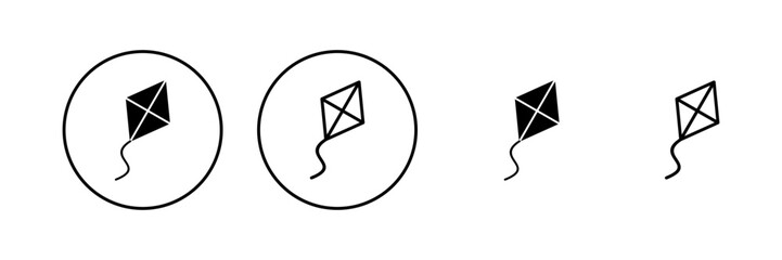 Kite icon vector. kite sign and symbol