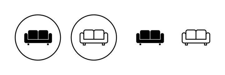 Sofa icon vector. sofa sign and symbol. furniture icon
