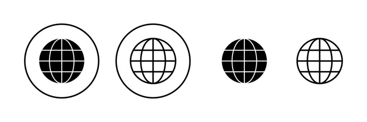 Web icon vector. go to web sign and symbol. web click icon. Global search icon