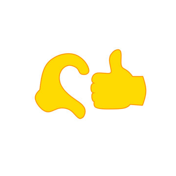 friend zone hand graphic vector illustration, white background