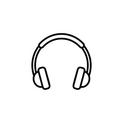 Fototapeta na wymiar Headphone icon vector for web and mobile app. Headvector sign and symbol